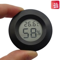thermo hygrometer J634 미니 디지털온습도계 원형 실내온도계습도계, 1세트