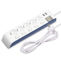 5구 3M USB2P 220V 개별접지 멀티탭 돼지코 콘센트, 1, 1, 본상품선택