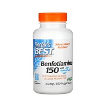 닥터스 베스트 벤포티아민 150 위드 벤포퓨어 150mg 360베지캡 Benfotiamine with BenfoPure, 360정, 1개
