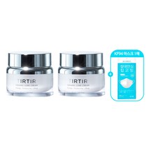 티르티르 도자기 코어 크림 50ml 2개+KF94마스크, 티르티르 코어 크림 50ml 2개+KF94