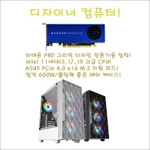 그래픽디자이너 컴퓨터/intel 11세대i7-11700KF/16G/NVMe256G/B560M/WX3100-4G/정격600W