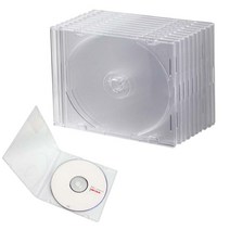 로제트월드 CD케이스(10개입)-CD DVD 보관케이스 투명 연질 보관함, 1팩, 투명(10p)