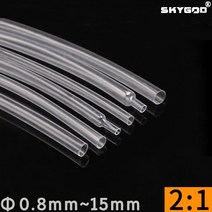 농약 교반기 분무기 살포기 직경 0.8mm 15mm 초박형 벽 유연한 이어폰 라인 열, 분명한, 7mm, 5미터