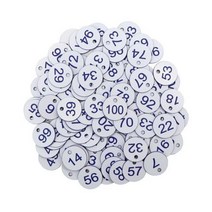 식물이름표 화분 꽃 라벨 푯말 팻말 라운드 번호 축산 농장 식물 레이블 양봉 상자 매기기 승 구멍 태그 동물 가축 마커 분류 기호, 20PCS (No. 1 to 20), Dia. 3cm, F