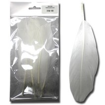 쪼아닷컴 깃털 줄깃털 만들기재료 레인보우깃털, 깃털 대 흰색