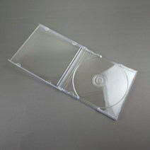 미디어 보관함 투명 CD/DVD 1P 영상 정리 앨범 데이터 기록 싱글 표지 게임 공케이스, 단품
