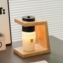 나무 양키캔들워머 따뜻하고 부드러운 향기 빛 침실 침대 옆 무드등, 3, Timing switch, JP Plug