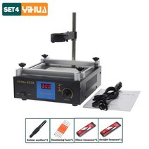 YIHUA납땜 스테이션 BGA 재작업 853A PCB 예열기 하단 가열 보드 납땜 전화 수리 도구 용접 EU, YIHUA 853AD+220V EU Plug