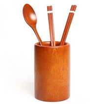 [숨쉬는나무] 천연옻칠 나무 수저통, 소형