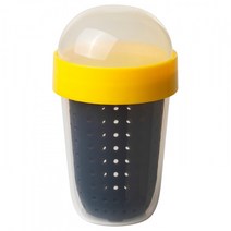 이케아 스플리테르뉘 스낵보관용기 300ml 그레이옐로 높이14cm 폴리프로필렌, 단품