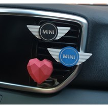 미니쿠퍼석고방향제 차량용 고체방향제, 블랙, 클린코튼