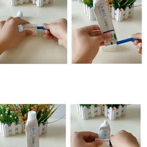 튜브 링거 핸드크림 물감 염색약 짜개 치약통 화장실, 레드, 1개