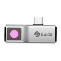 스마트폰 연결식 열 화상 카메라 휴대용 열감지카메라, 실버 애플 버전