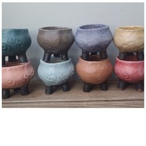 질마재 수제화분 다육화분 (무지개 단지분)