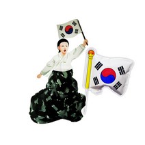 컬러룬 그리기 풍선 유관순과 태극기, 20개