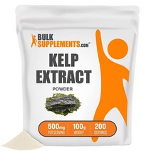 BulkSupplements. com 다시마 추출물 (해초) 파우더 - 해초 보충제 - 바다 이끼 파우더 - 해초 추출물 - 해초 파우더 - 강아지용 다시마 - 깨끗한 피부를 위한, 3.53 Ounce (Pack of 1)