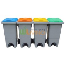 [쿠이]분리수거함(HDPE) (다용도함120L/페달형)~22353EA+V fyhfyh*656548911gX, 초록_종이팩류