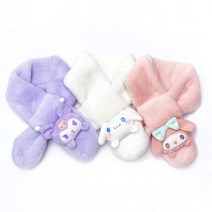 산리오 보들보들 극세사 파스텔 네키목도리 머플러 넥워머 국내생산 남녀공용