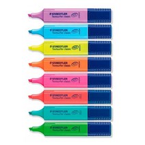 스테들러 텍스트서퍼 클래식 364 형광펜 10개 형광색연필 스테들러색연필 프릭션네임펜 유성매직, 1개, 핑크