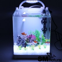 SM 배면섬프 일체형어항 초보자세트 [RM-022], 화이트