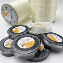 투명 우레탄줄 크리스탈텍 국내생산 비즈공예재료 비즈팔찌줄 비즈반지 염주 50m / 0.3~1.0사이즈, 1.0