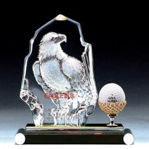 T371 _ 크리스탈 금속 주석 청동 독수리 이글 알바트로스 트로피 기념패 상패 골프 이글패 eagle albatross, 투명크리스탈