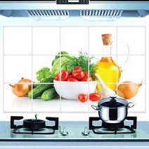 화장실벽보드 욕실셀프리모델링 욕실벽보드 인조대리석타일 타일붙이기 접착식 화장실 욕실 주방 벽보드 타일 셀프4575cm 다채로운 과일 방수 자체 접착 안티 오일 고온 방지 이동식, 에이3018