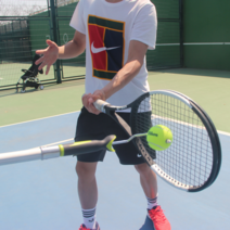 개인 테니스 연습 도구 서브 발리 탑스핀 가이드 도구