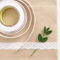 잼보 레이스 접착테이프 화이트(06)