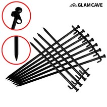 글램케이브 캠핑 고강도 쇠말뚝 강철 단조팩 텐트 타프 드릴 팩 펙 지지대 고정용품 세트, 30cm 1개