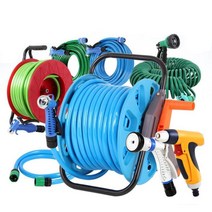 화단 텃밭 원예용 릴호스 개인 전원 주택 원예용품 분사기 세차 워터릴 물호스릴 꽃집용 물분사기 물청소, 스프레이건