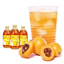 [비파차티백 7개입 증정] 황금과비파 원액음료 3병 선물세트 500ml 비파과실원액, 단품
