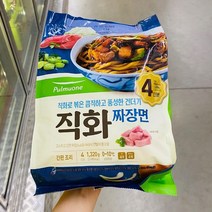 풀무원 직화짜장면 4인분 1.320g, 1.32g, 일반포장 동절기만