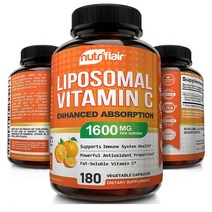 NutriFlair 뉴트리페어 리포조말 비타민 C 1600mg 180캡슐