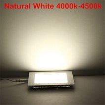 파워딜 Ac/dc 12 v/24 v 울트라 얇은 디자인 3 w 6 9w12w 15 25 led 천장 recessed 그리드 downlight 광장, 01 Natural White_02 12V 4W