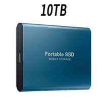 브랜드 휴대용 대용량 저장 고속 하드 디스크 SSD 외장 솔리드 스테이트 드라이브 USB 3.1 C 타입 인터, 24 Blue 10TB