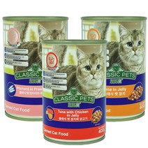컴페니언 CP 클래식 캣 캔 400g 고양이캔 고양이간식, 12개, 정어리새우400g