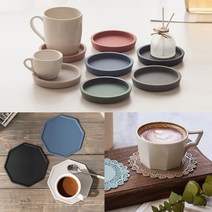 국산 실리콘 컵받침 티코스터제작 각인 주문제작 티코스트, 연핑크, 나뭇잎