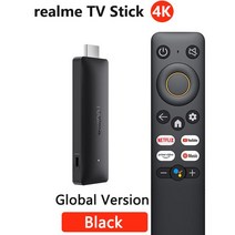 리얼미 티비 스틱 Realme 4K Smart Google TV Stick Global Version Netflix Youtube AmazoPrime Google Assistant, Realme 4K TV Stick