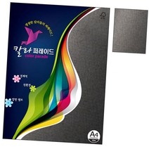 [M1P] 160g 10매 티켓 서한 팜플렛 칼라퍼레이드 북아트 A4 프린트 면지 1권 팬시지 메뉴판 리플렛 초대장 서한봉투 08.진회색 상품권 용지 칼라색지 애뉴얼리포트 싸바리 ( M1P / 913913EA ), 본상품선택