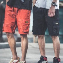 남자 여행코디 편한 아저씨 고무반바지 남성반바지