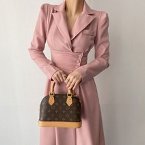 예복원피스 아나운서 세련된 한국 스타일 우아한 라펠 롱 정장 드레스 여성용 허리 포옹 슬리밍 디자인 가