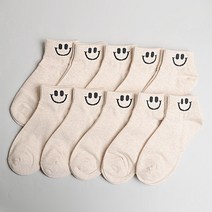 인따르시아 min54 심플스마일 양말세트 10켤레