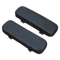 2PCS 의자 팔걸이 패드 팔꿈치 베개 손 휴식 쿠션 홈 오피스 압력 완화, 검정, 폴리 에스터