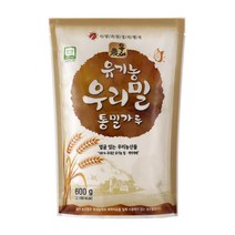 우리 유기농 우리밀 통밀가루, 600g, 3개