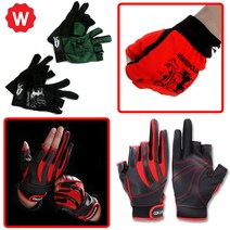 바다 민물 낚시 지깅 스포츠 손가락 터치 장갑 반장갑 루어 낚시장갑 3컷장갑, 스포츠반장갑 블루