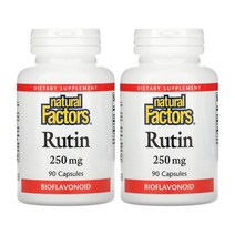 (2통) 내추럴팩터스 루틴 Rutin 250mg 90정 회화나무 추출 아스코빅애씨드