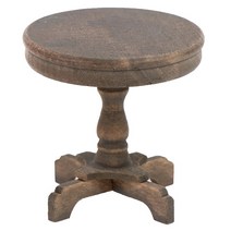 전통소반 다과상 호족반 손님 접이식 반상 전통 레트로미니 브라운 수지 나무 또는 플라스틱 의자 테이블, 25 1pc