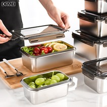 DFMEI 뿌듯316 직사각형 정사각형 스텐락도시락 케이스밀폐도시락커버, 316직사각2800ML