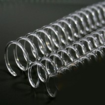 제본용 코일링 코일링제본기 투명색 크리스탈링 투명링 와이어호환-72394EA, 쿠팡 26mm2Kg 약68개